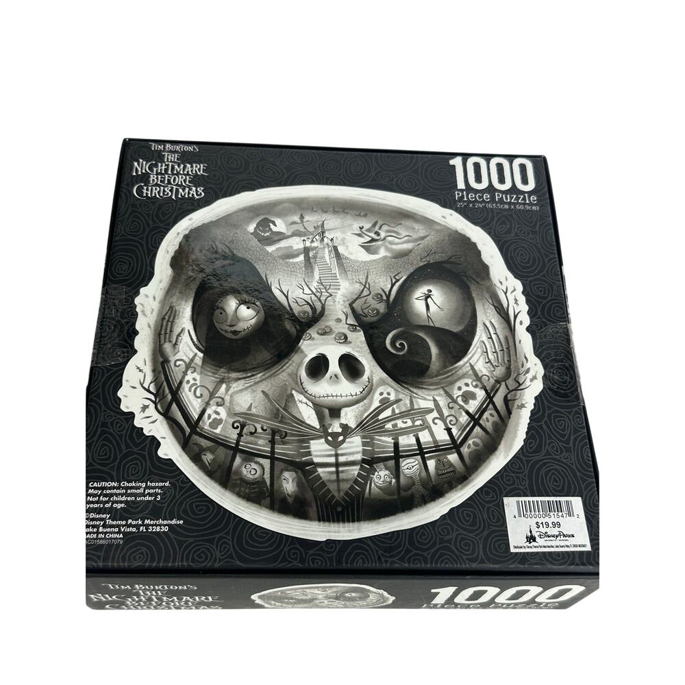 Disney Parks Jack Skellington 1000 Piece Puzzle new
